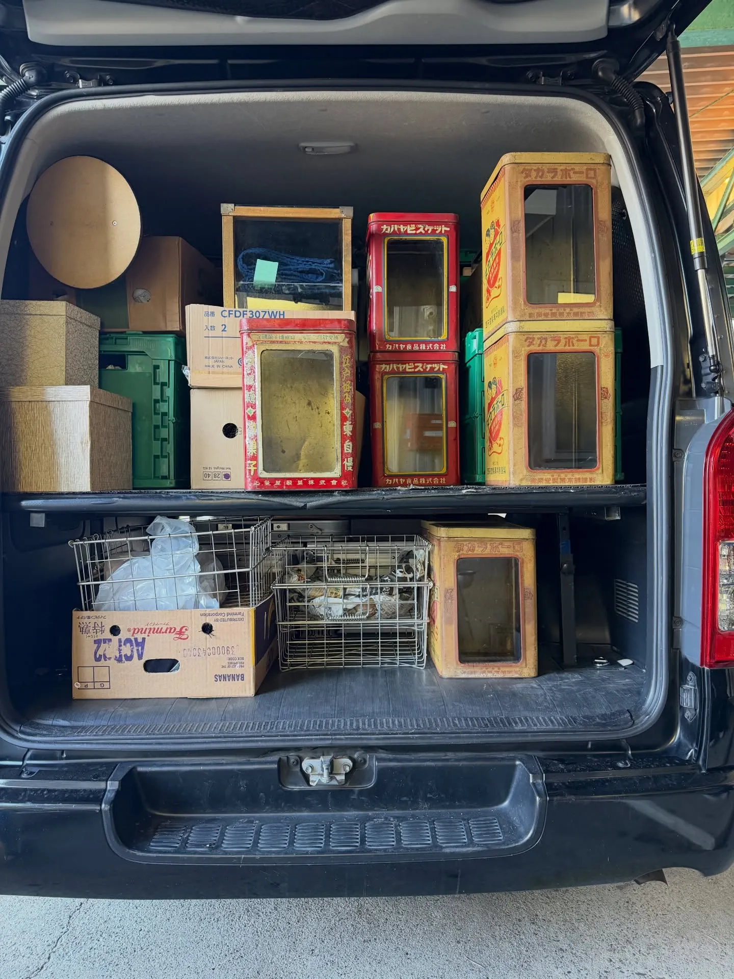 明日、倉敷懐かしマーケット積み込み完了!